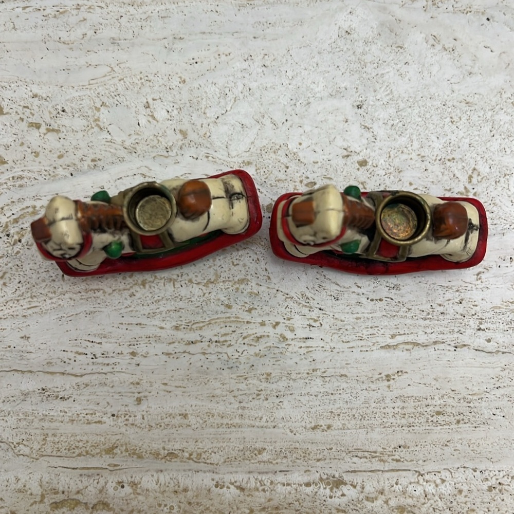Vintage Holiday memories collector ornament rocking horse candle holders - Picture 5 of 8